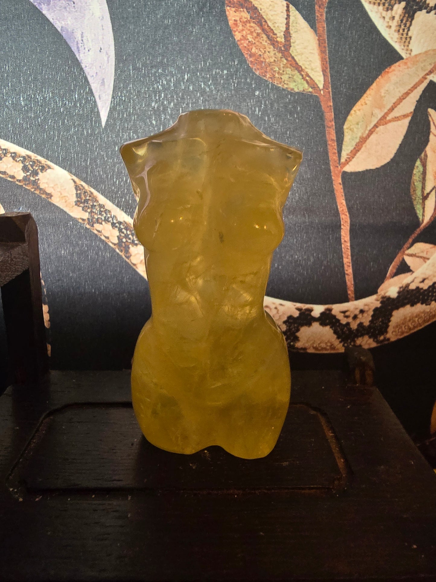 Citrine Goddess Body Carving