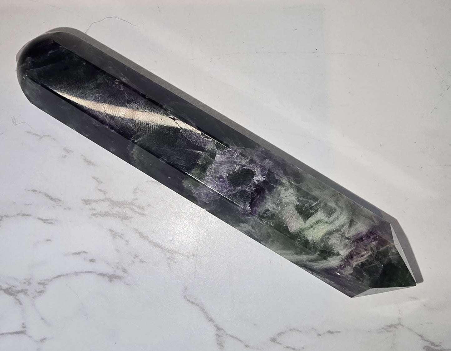 Feather Fluorite Massage/Healing Wand