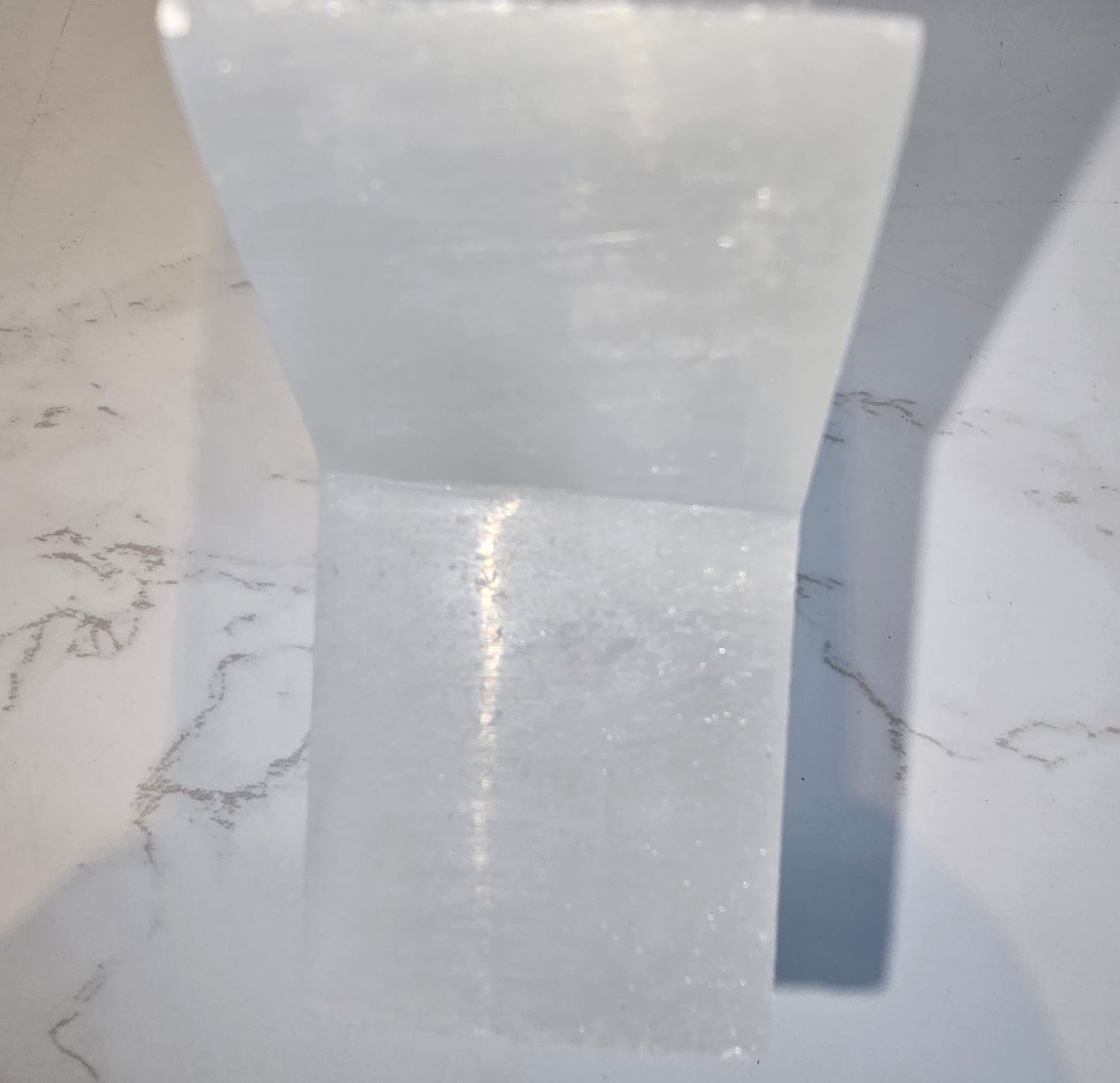 White Selenite Star Tealight Holder