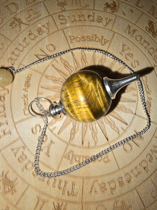 Tigers Eye Pendulum