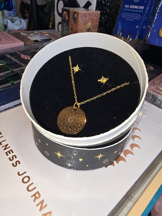 Astrology Wheel Of The Year Jewellery Set