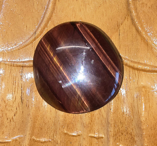 Red Tigers Eye Palm Stone