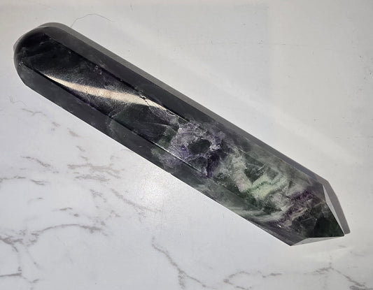 Feather Fluorite Massage/Healing Wand