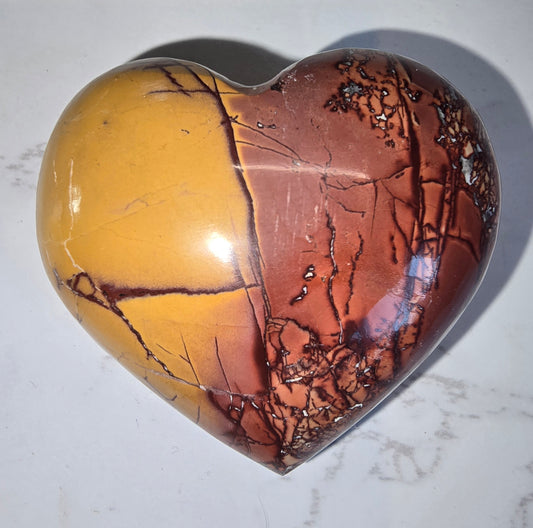 Mookaite Heart Carving