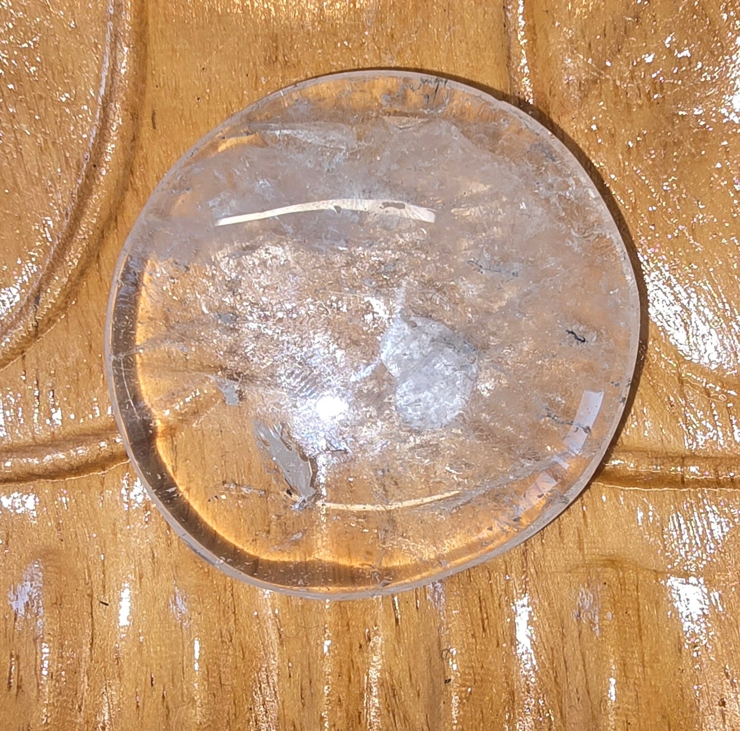 Clear Quartz Palm Stone
