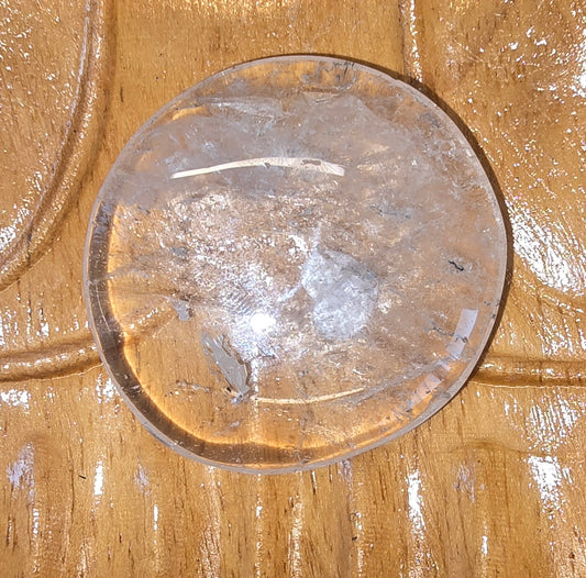 Clear Quartz Palm Stone