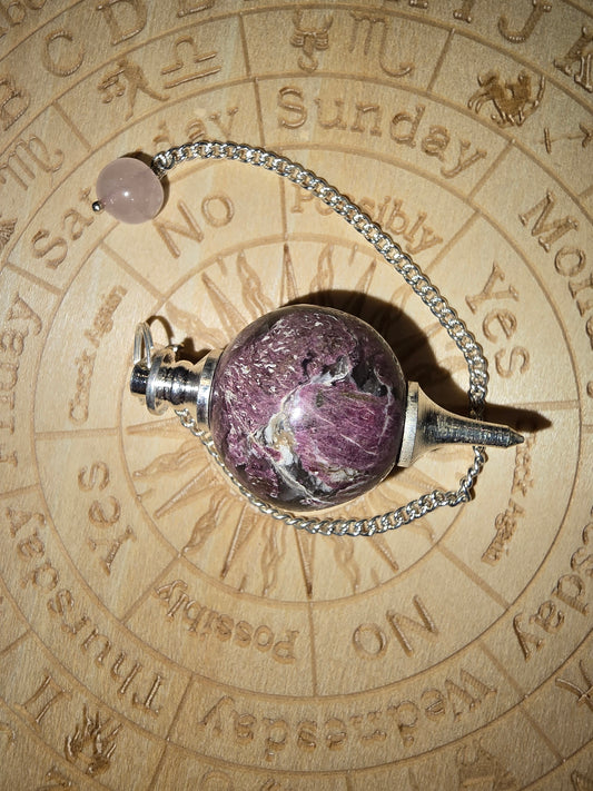 Rubellite Tourmaline Pendulum